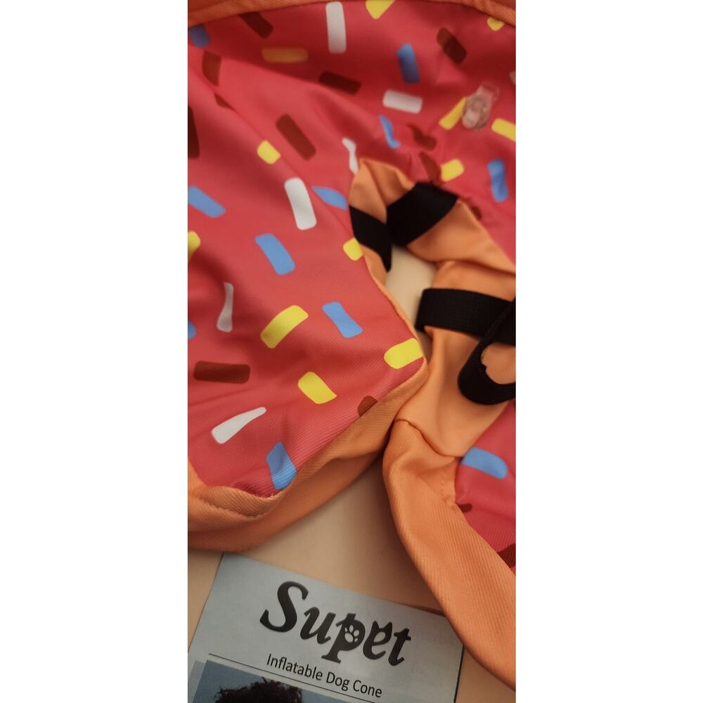 Supet - Inflatable Dog Cone - Multi Color - Medium - See chart for size - Picture 2 of 6